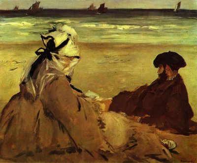 On the Beach by Édouard Manet